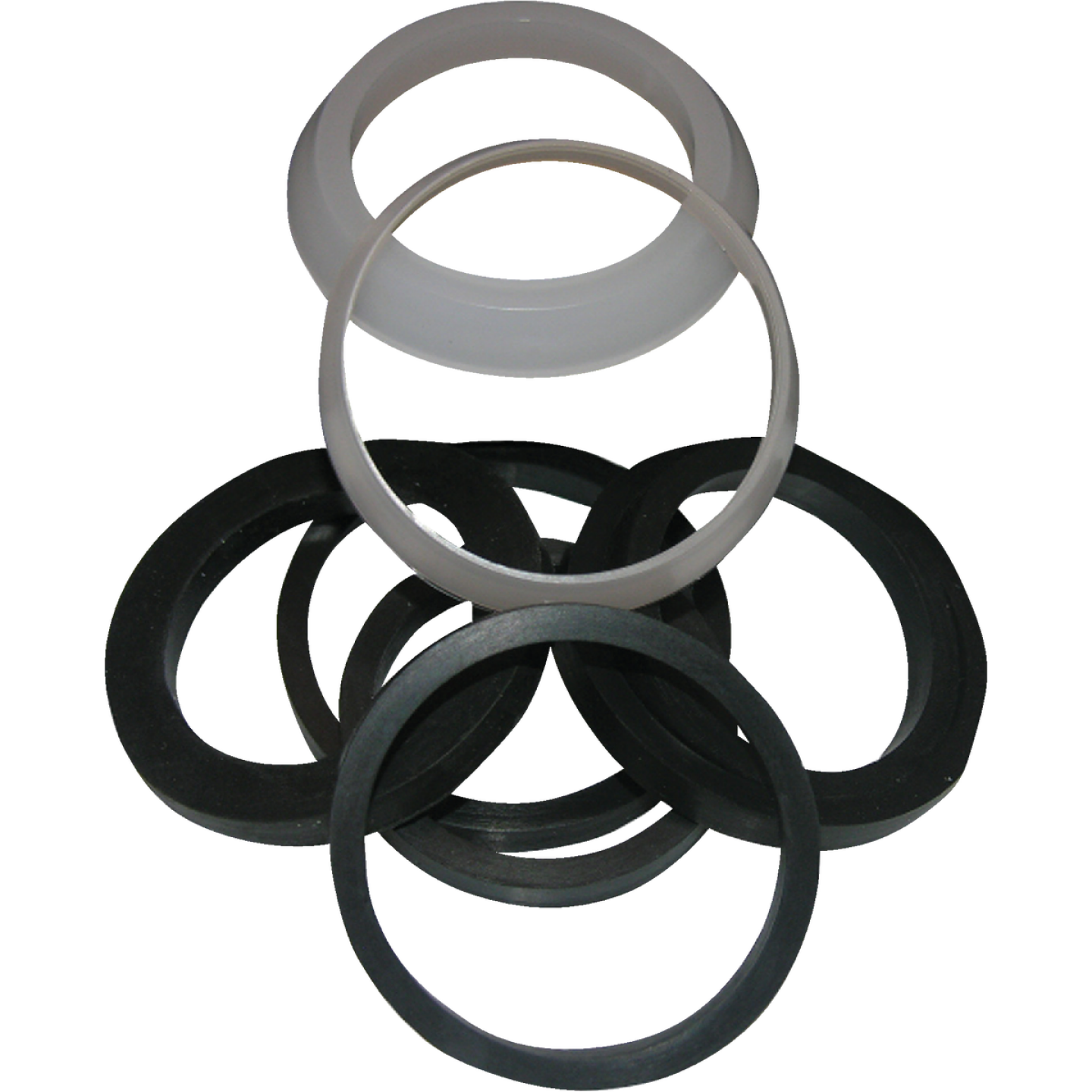 Lasco Assorted Sizes White & Black Plastic & Rubber Slip Joint Washer (8-Pack) Image 1