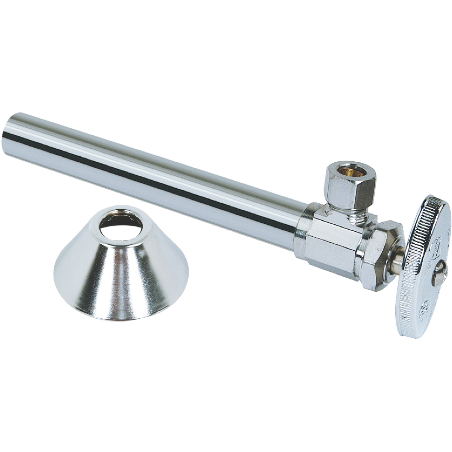 BrassCraft 1/2 In. Sweat x 3/8 In. OD Compression 90 deg Angle Valve Image 1