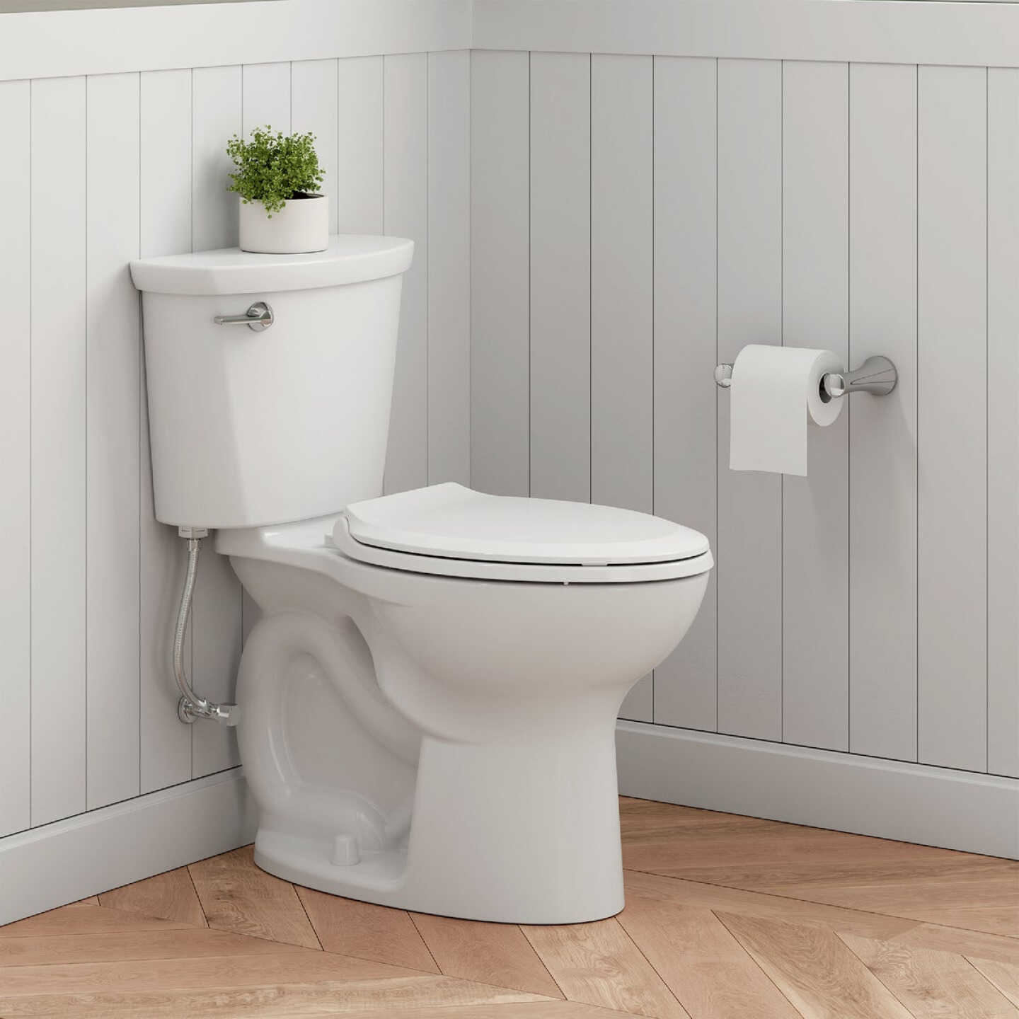 American Standard Cadet 10 In. Rough-In White Chair Height Elongated Bowl 1.28 GPF Toilet Image 2