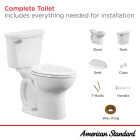 American Standard Cadet 10 In. Rough-In White Chair Height Elongated Bowl 1.28 GPF Toilet Image 6
