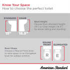 American Standard Cadet 10 In. Rough-In White Chair Height Elongated Bowl 1.28 GPF Toilet Image 4