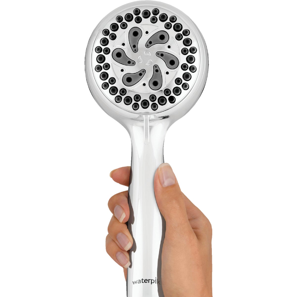 Waterpik EcoFlow 6-Spray 1.8 GPM Handheld Shower, Chrome Image 2