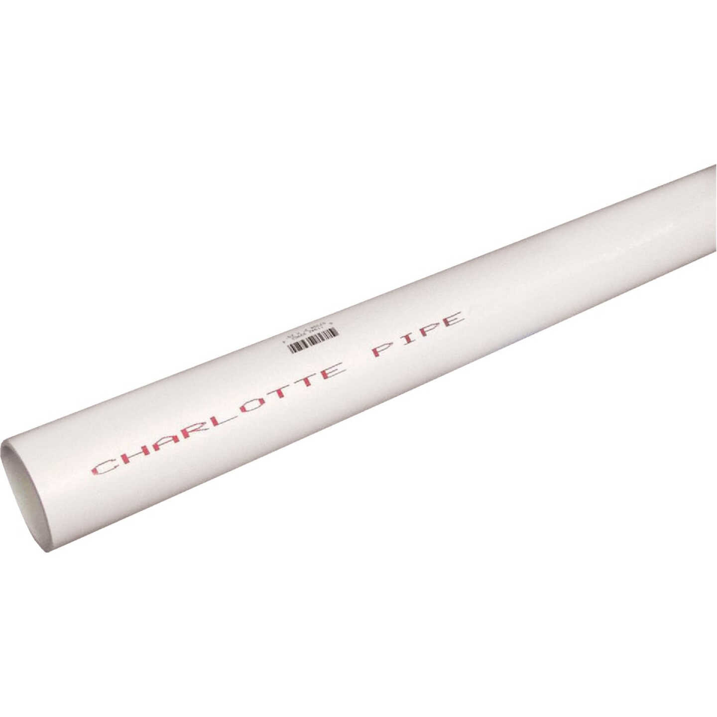 Charlotte Pipe 4 In. x 20 Ft. Cold Water Schedule 40 PVC Pressure Pipe, Belled End Image 1