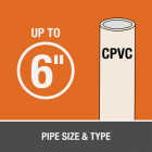 Oatey 8 Oz. Orange Lava One-Stop Hot Cut-In CPVC Cement Image 2