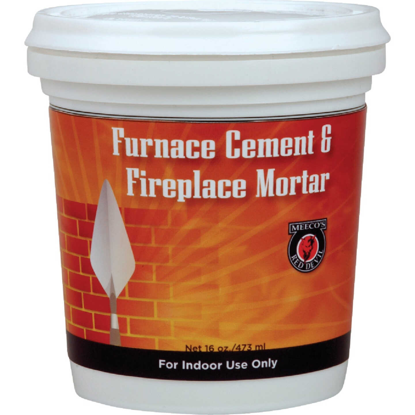 Meeco's Red Devil 1/2 Pt. Gray Furnace Cement & Fireplace Mortar Image 1