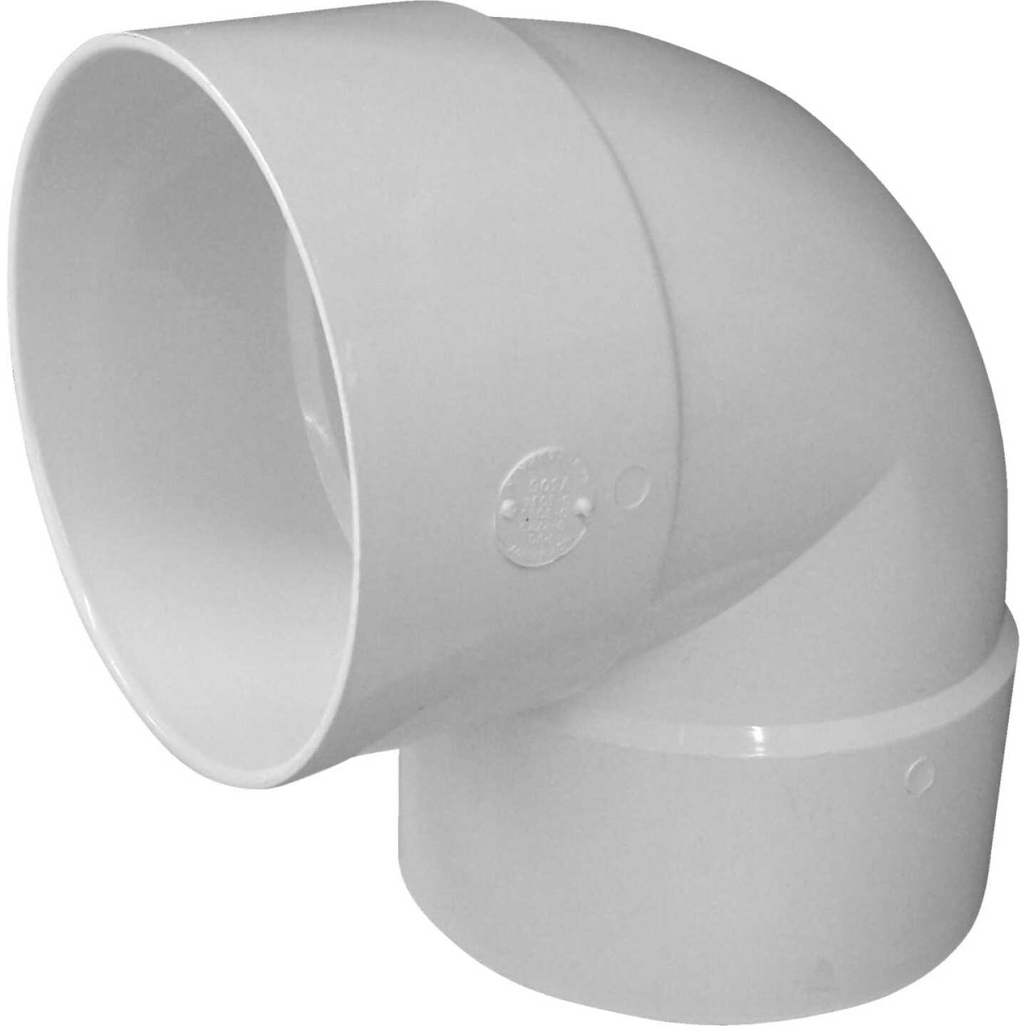 IPEX 6 In. SDR 35 90 Deg. PVC Sewer and Drain Short Turn Elbow (1/4 Bend) Image 1