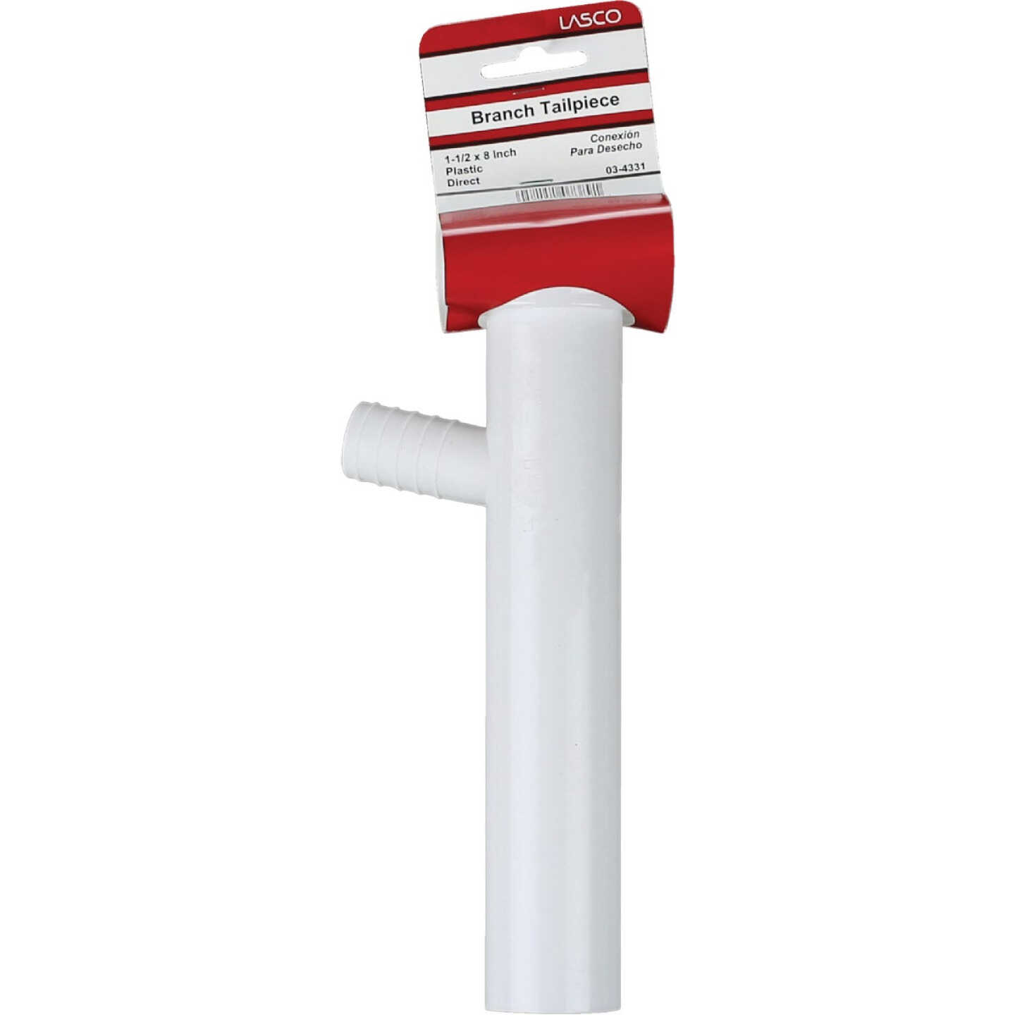 Lasco 1-1/2 In. OD x 8 In. White Dishwasher Tailpiece Image 2