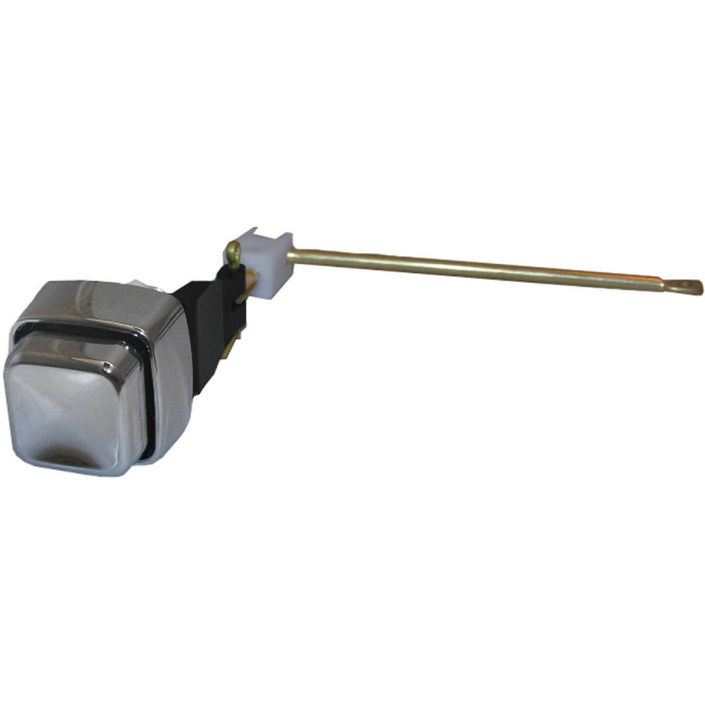 Lasco Side-Mount Push Button Chrome Plated Tank Lever with Metal Arm Image 1