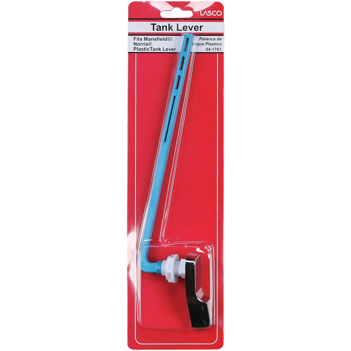 Lasco Chrome Tank Lever with Plastic Bent Arm For Mansfield Image 2