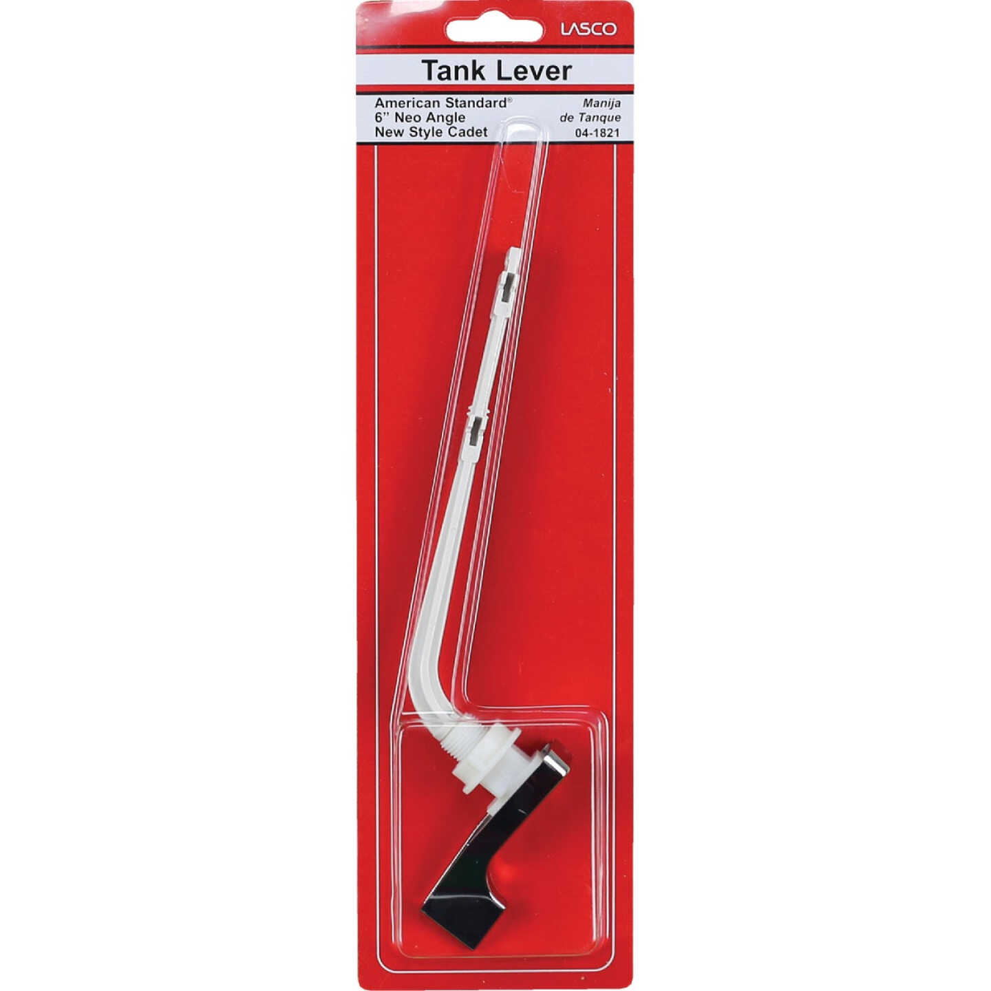 Lasco 22 Degree Chrome Tank Lever with Plastic Arm For American Standard Image 2