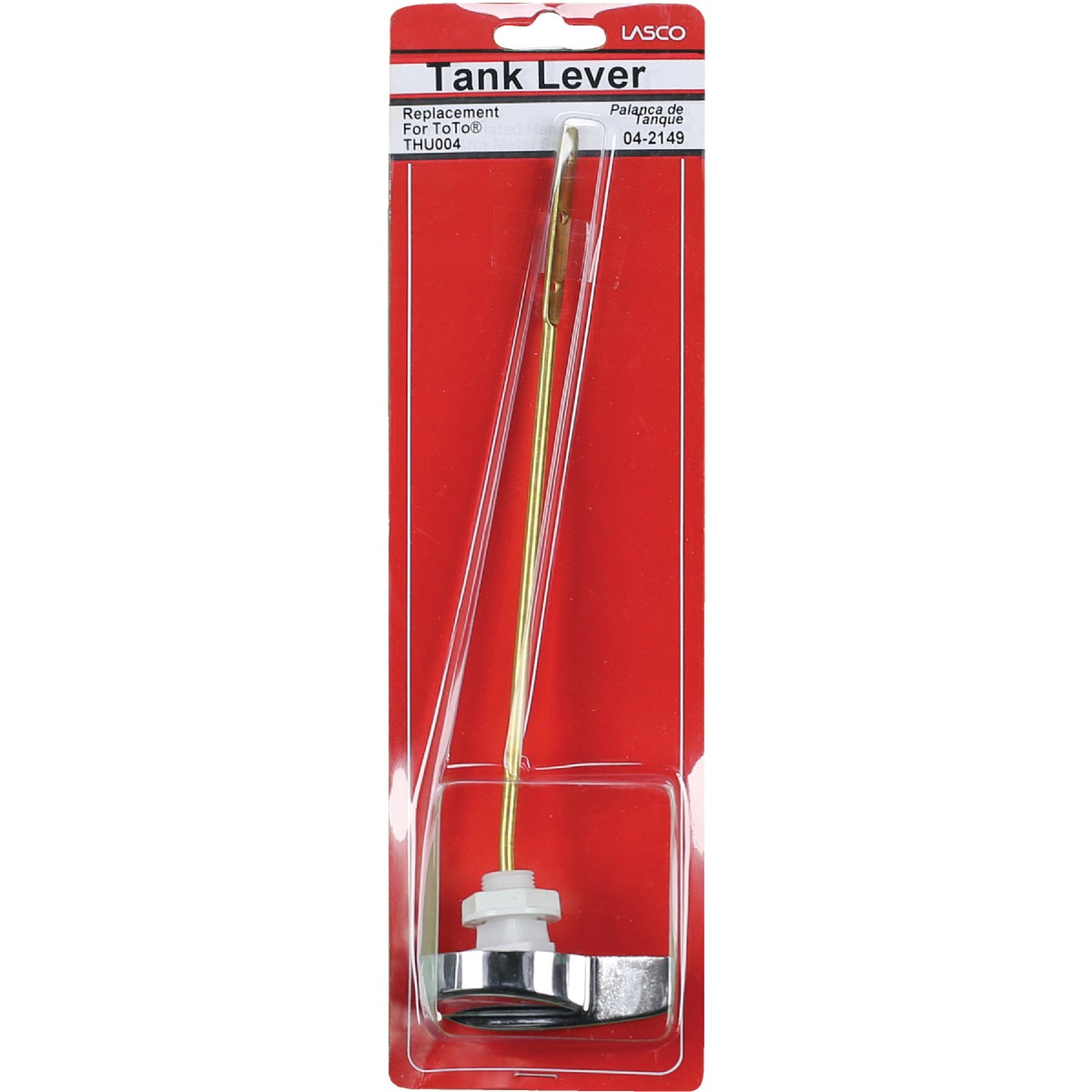 Lasco For TOTO Side-Mount Tank Lever with Brass Arm Image 2