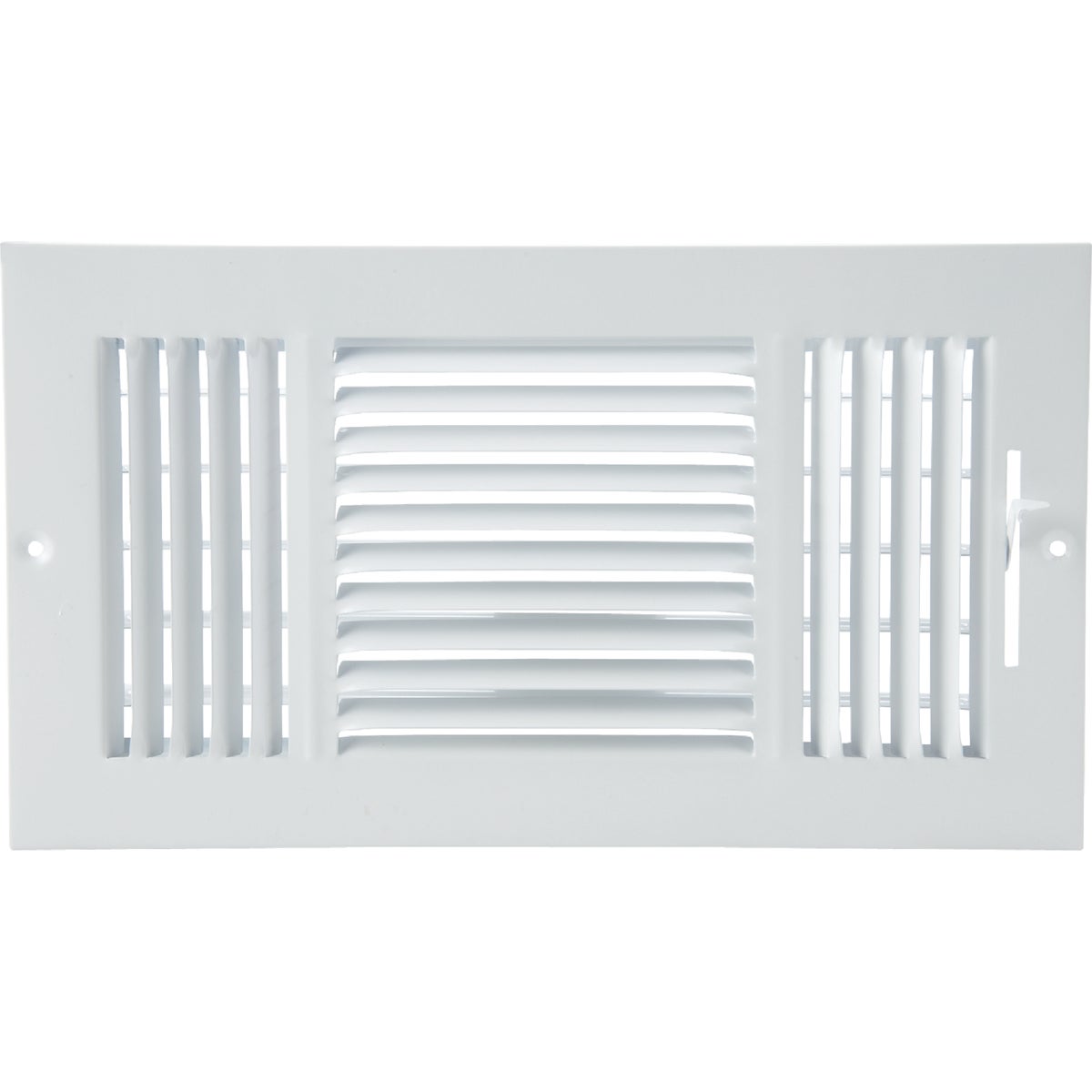 Home Impressions 6 In. x 12 In. White Steel Wall Register