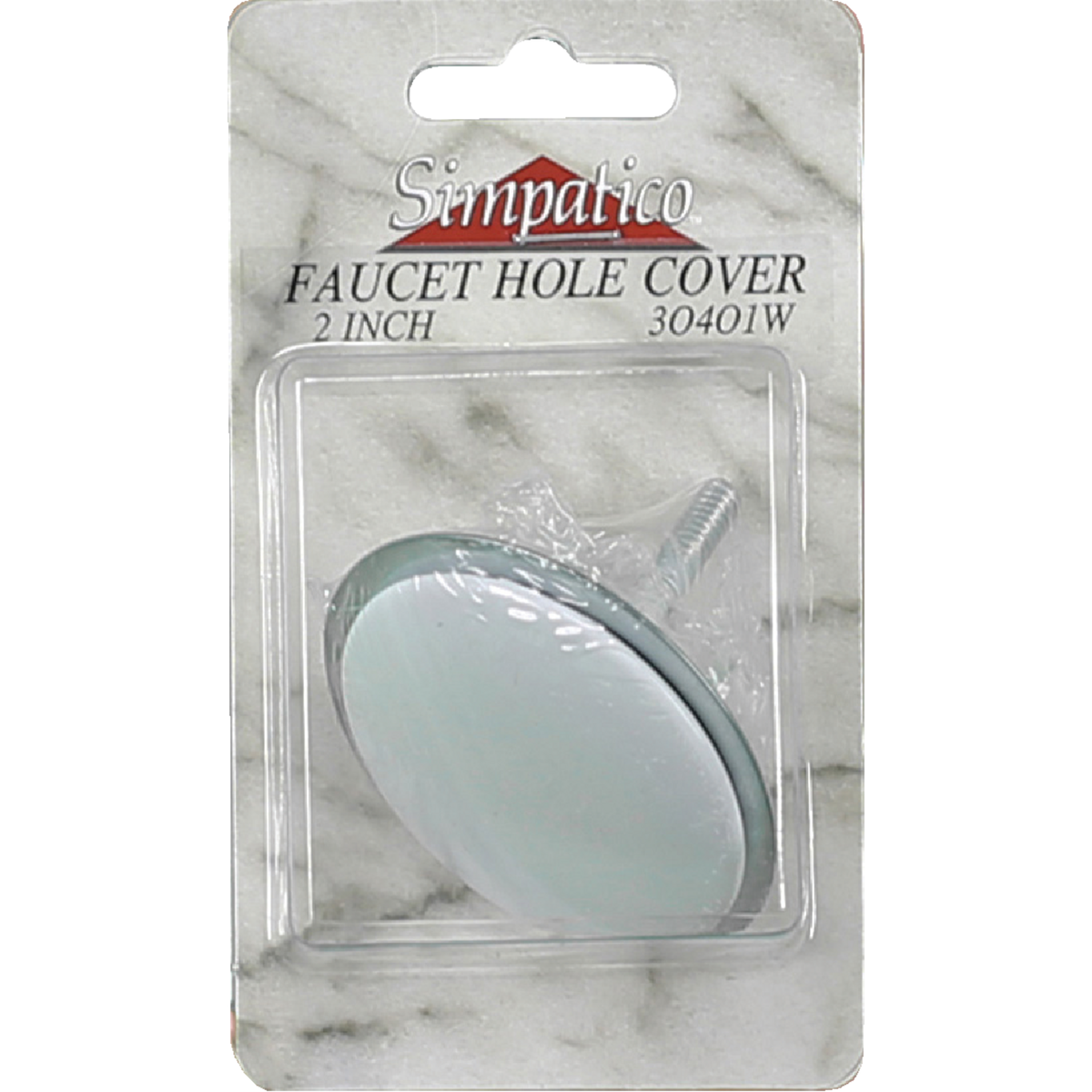 Lasco 2 In. White Faucet Hole Cover Image 2