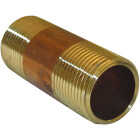 Lasco 3/4 In. x 2-1/2 In. Red Brass Nipple Image 1
