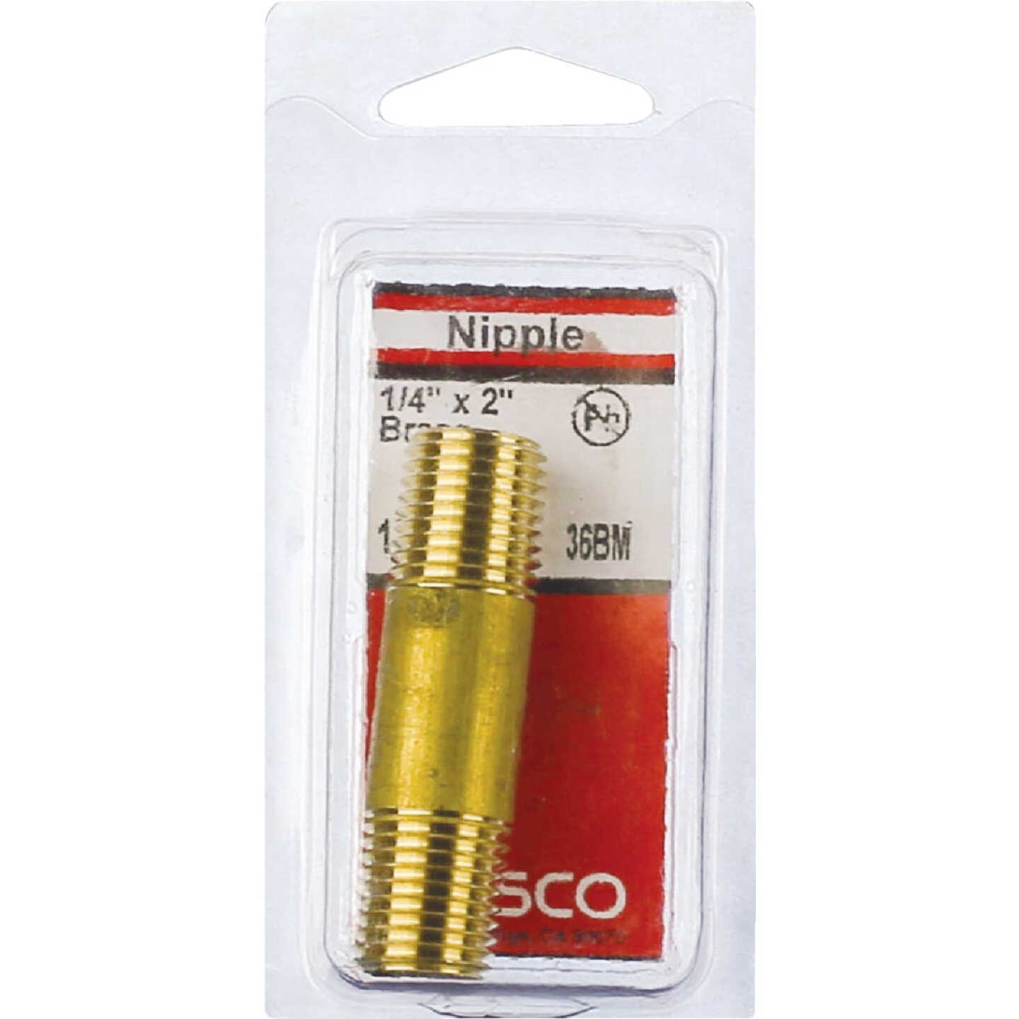 Lasco 1/4 In. x 2 In. Brass Nipple Image 2