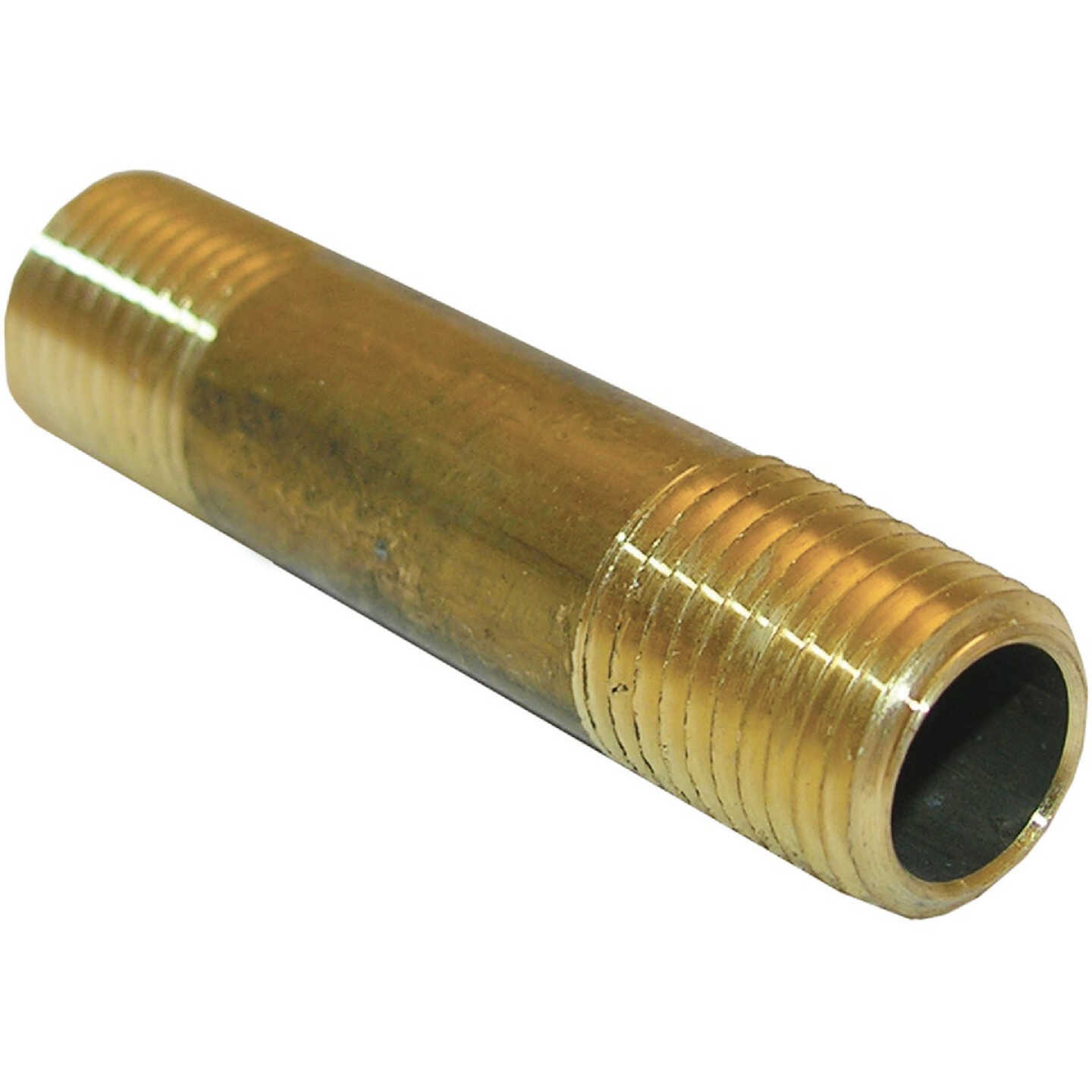 Lasco 1/4 In. x 3 In. Brass Nipple Image 1