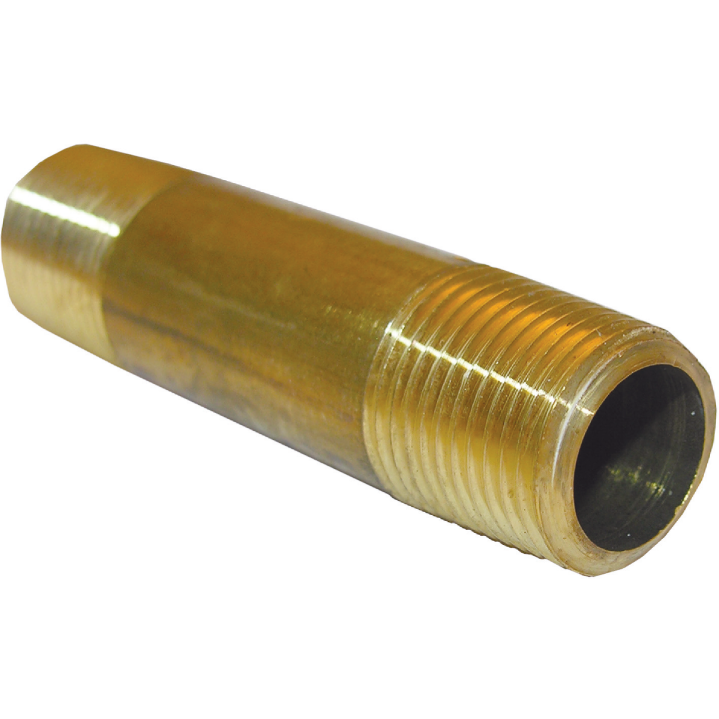 Lasco 3/8 In. x 2-1/2 In. Brass Nipple Image 1