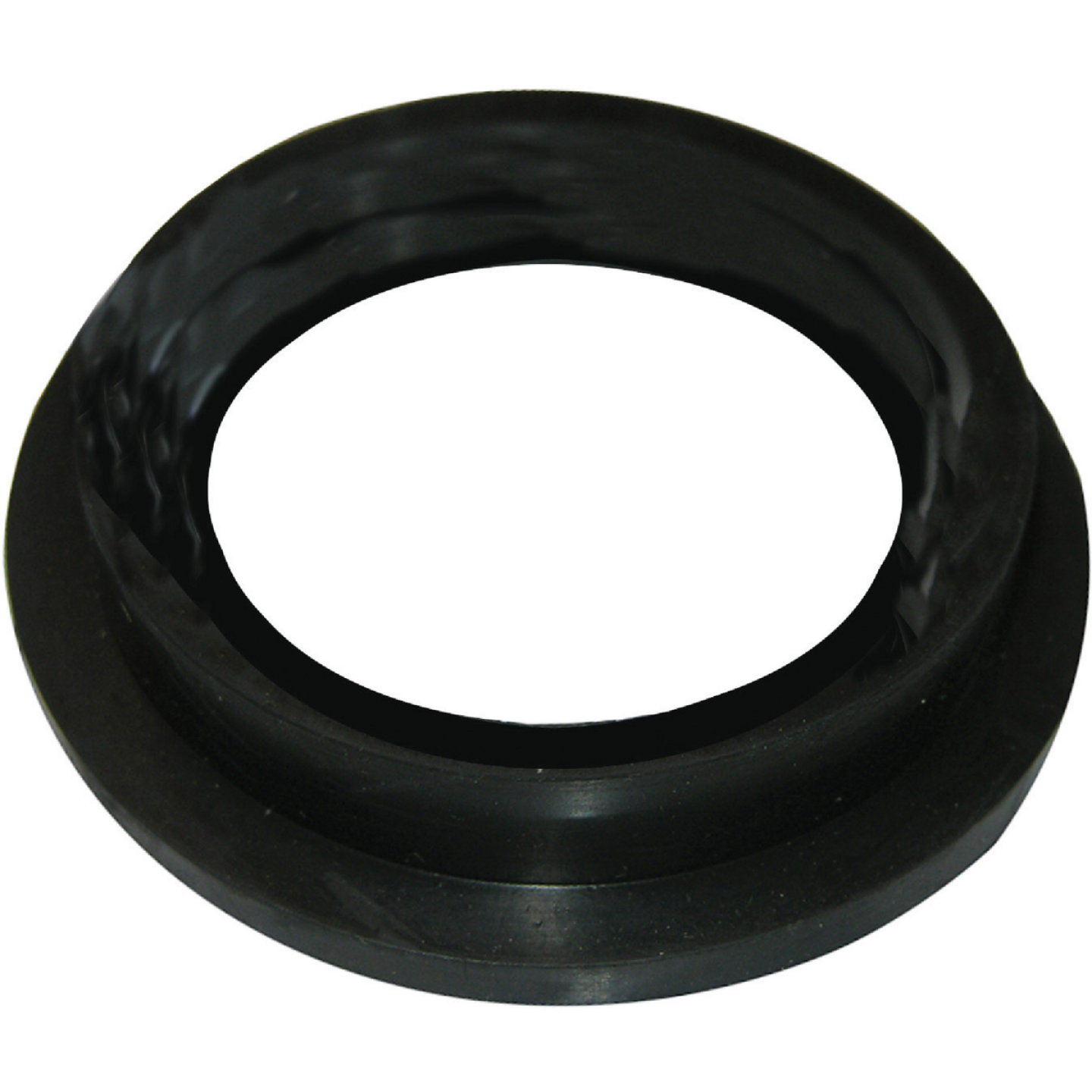 Lasco 1-1/2 In. Black Rubber Toilet Spud Flanged Washer Image 1