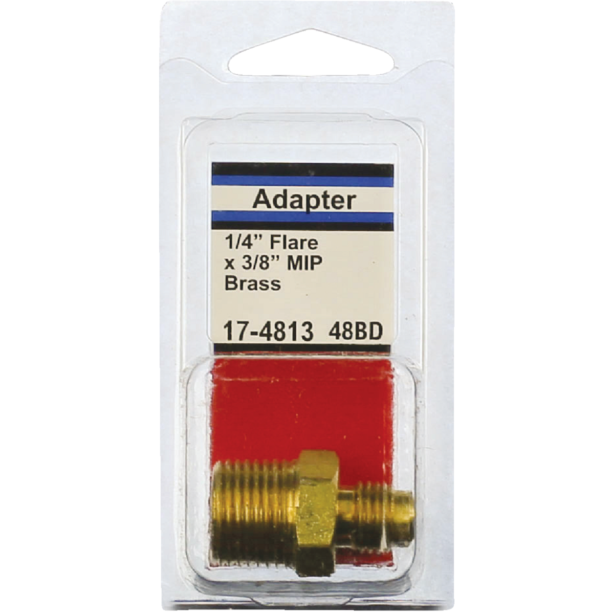 Lasco 1/4 In. M x 3/8 In. MPT Brass Flare Adapter Image 2