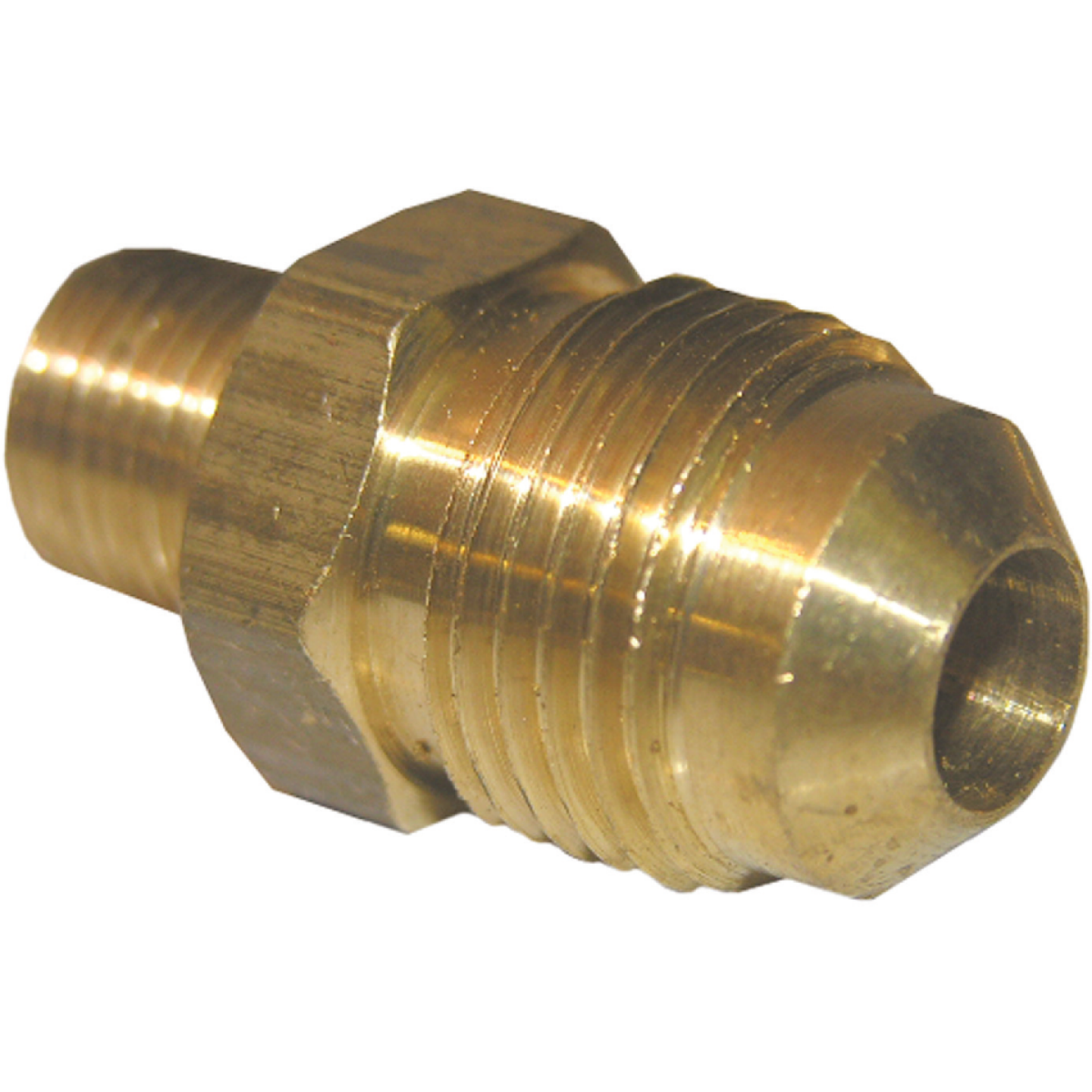 Lasco 3/8 In. M x 1/8 In. MPT Brass Flare Adapter Image 1