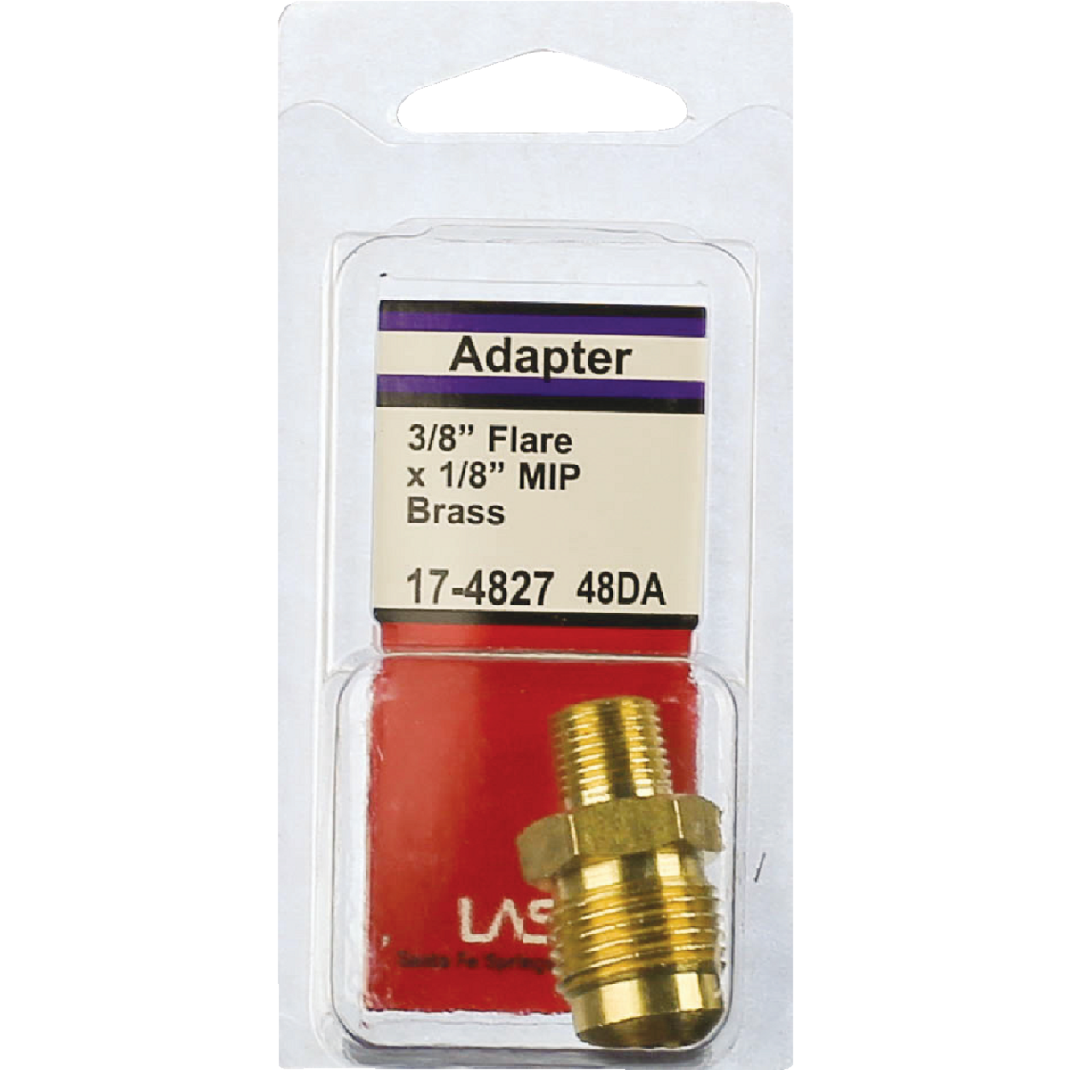 Lasco 3/8 In. M x 1/8 In. MPT Brass Flare Adapter Image 2