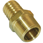 Lasco 1/2 In. MPT x 3/4 In. Brass Hose Barb Adapter Image 1