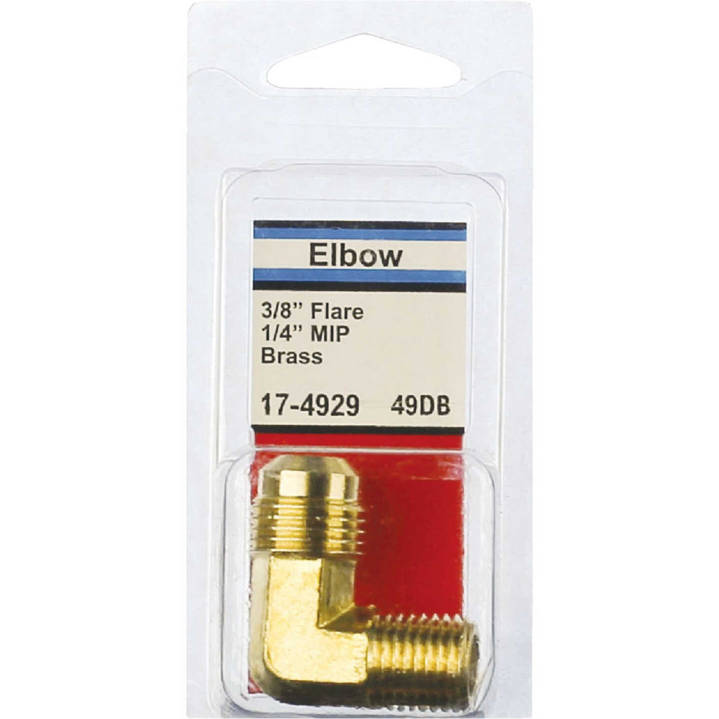 Lasco 3/8 In. MFL x 1/4 In. MPT 90 Deg. Flare Brass Elbow (1/4 Bend) Image 2