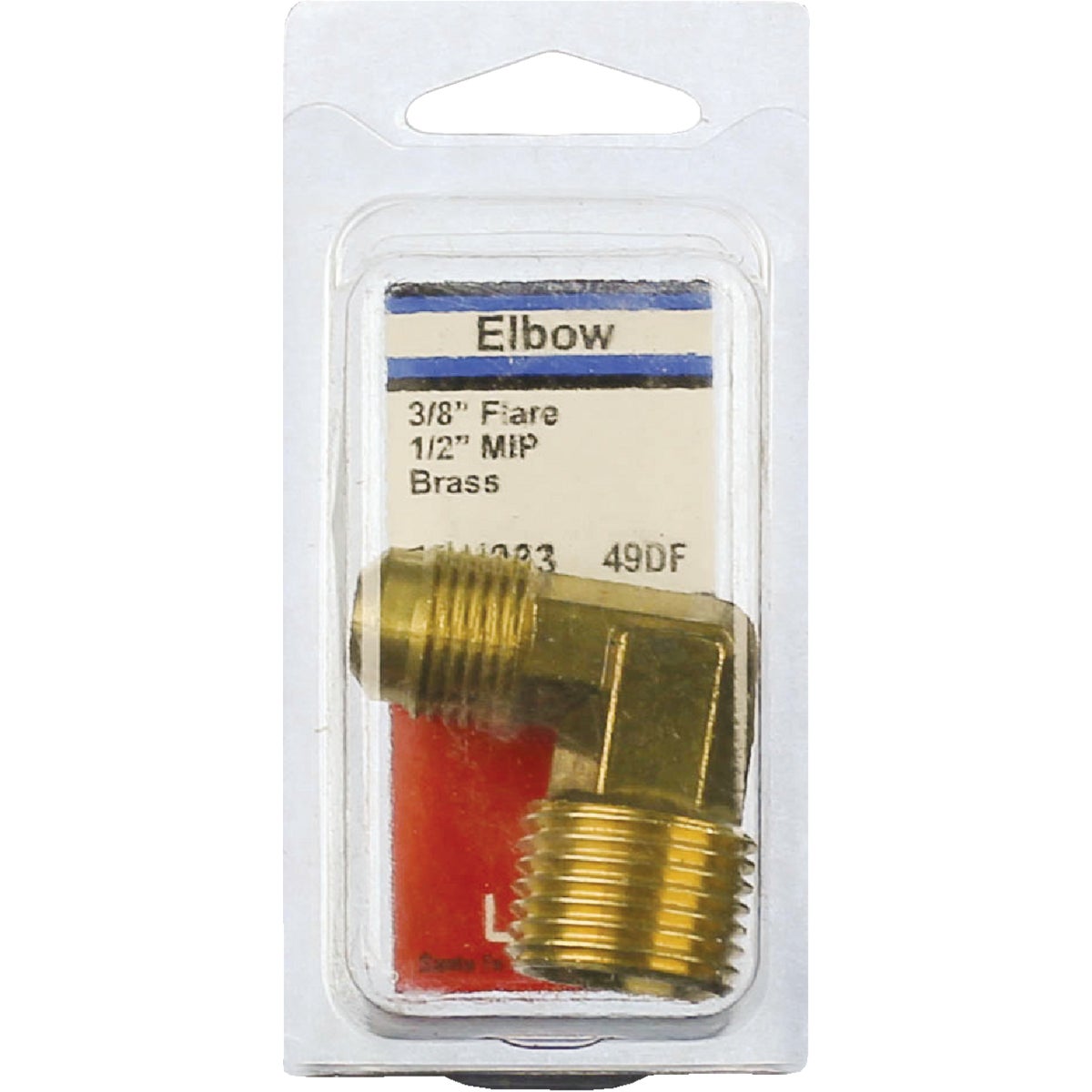 Lasco 3/8 In. MFL x 1/2 In. MPT 90 Deg. Flare Brass Elbow (1/4 Bend) Image 2