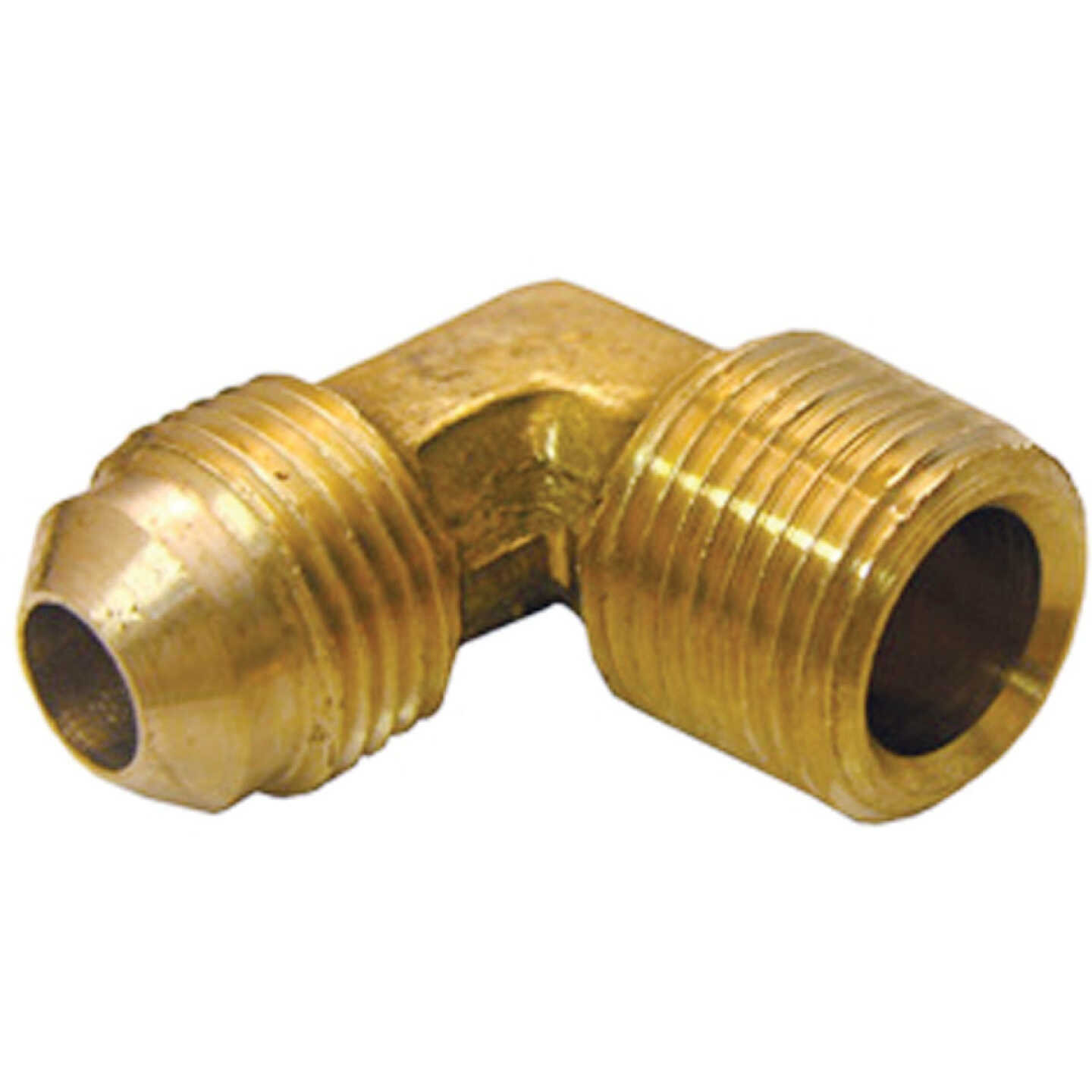 Lasco 1/2 In. MFL x 3/8 In. MPT 90 Deg. Flare Brass Elbow (1/4 Bend) Image 1
