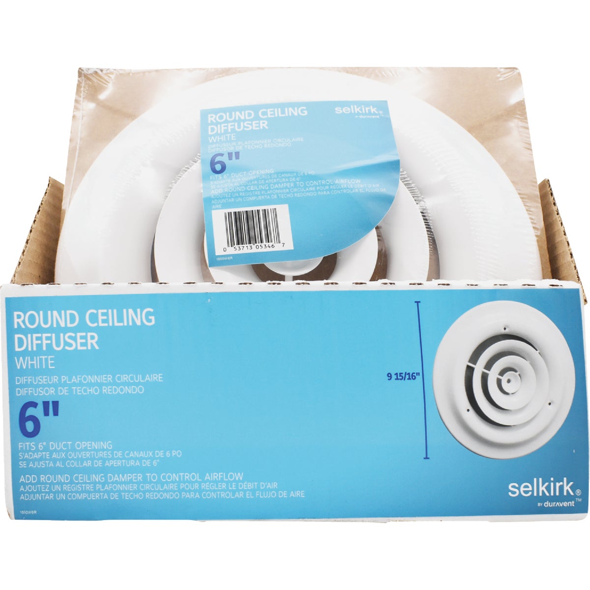 Selkirk 6 In. Round Ceiling Diffuser Image 2