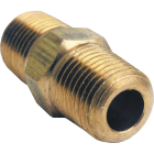 Lasco 1/8 In. MPT x 1/8 In. MPT Brass Hex Nipple Image 1