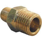 Lasco 1/4 In. MPT x 1/8 In. MPT Brass Hex Nipple Image 1