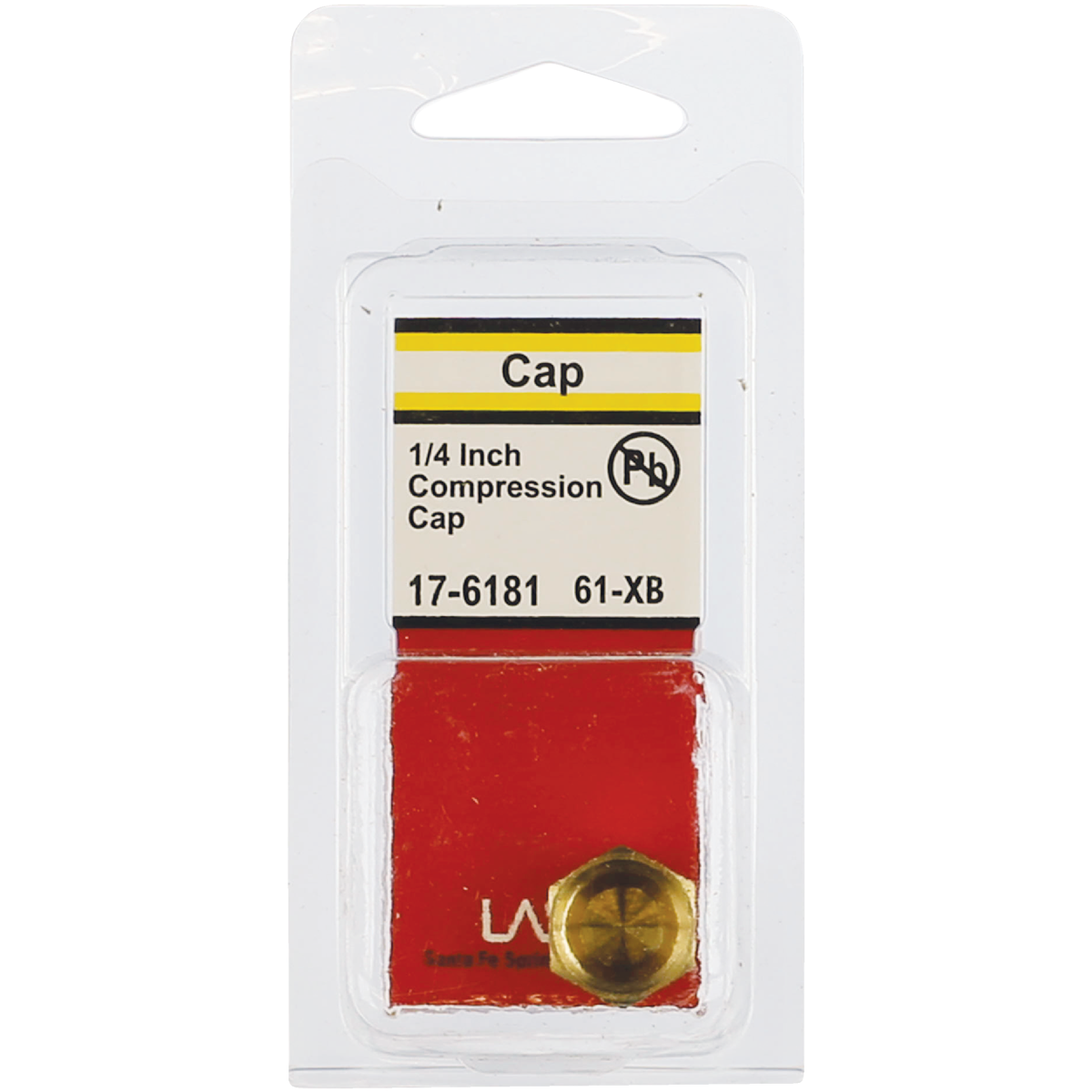 Lasco 1/4 In. Brass Compression Cap Image 2