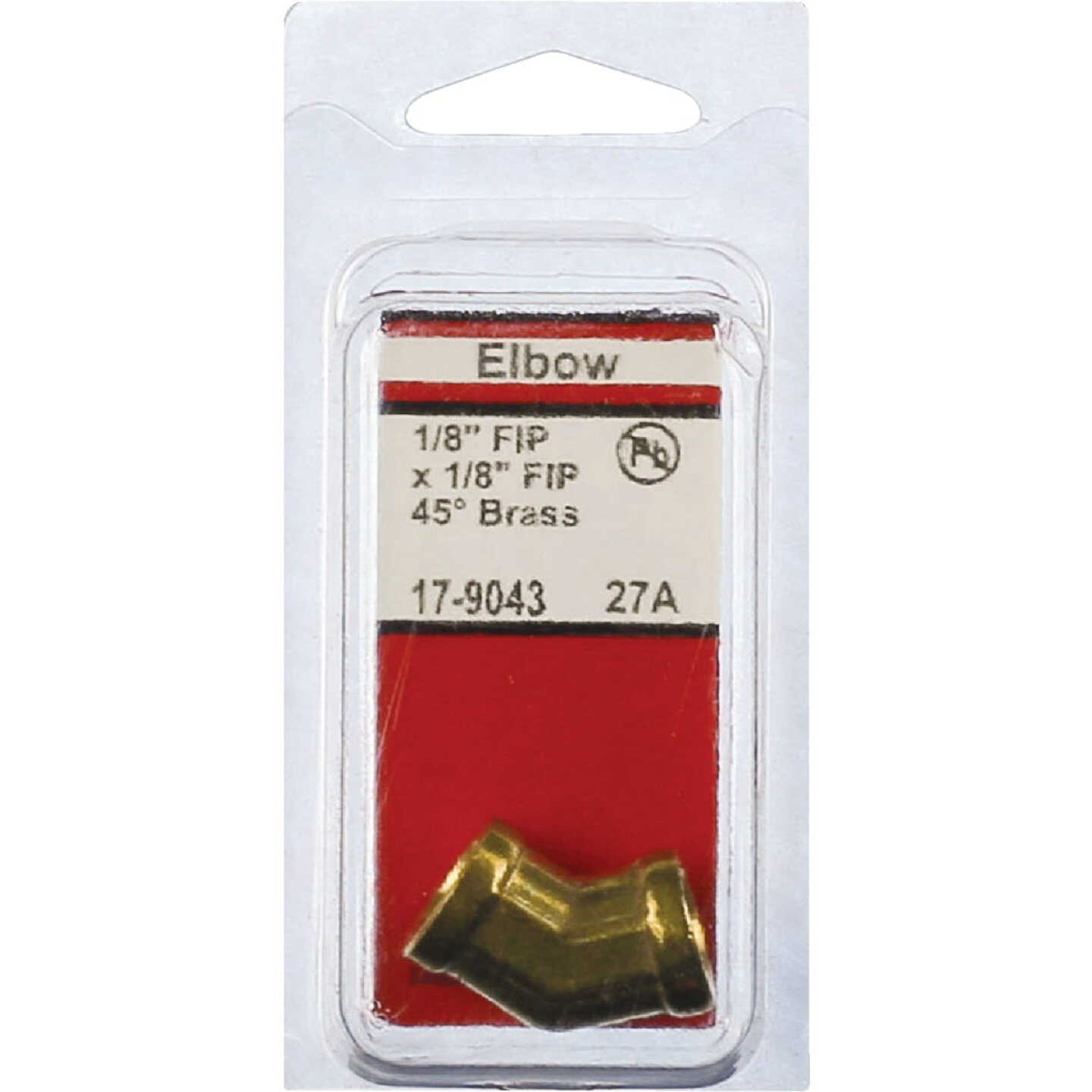 Lasco 1/8 In. FPT x 1/8 In. FPT 45 Deg. Brass Elbow (1/8 Bend) Image 2