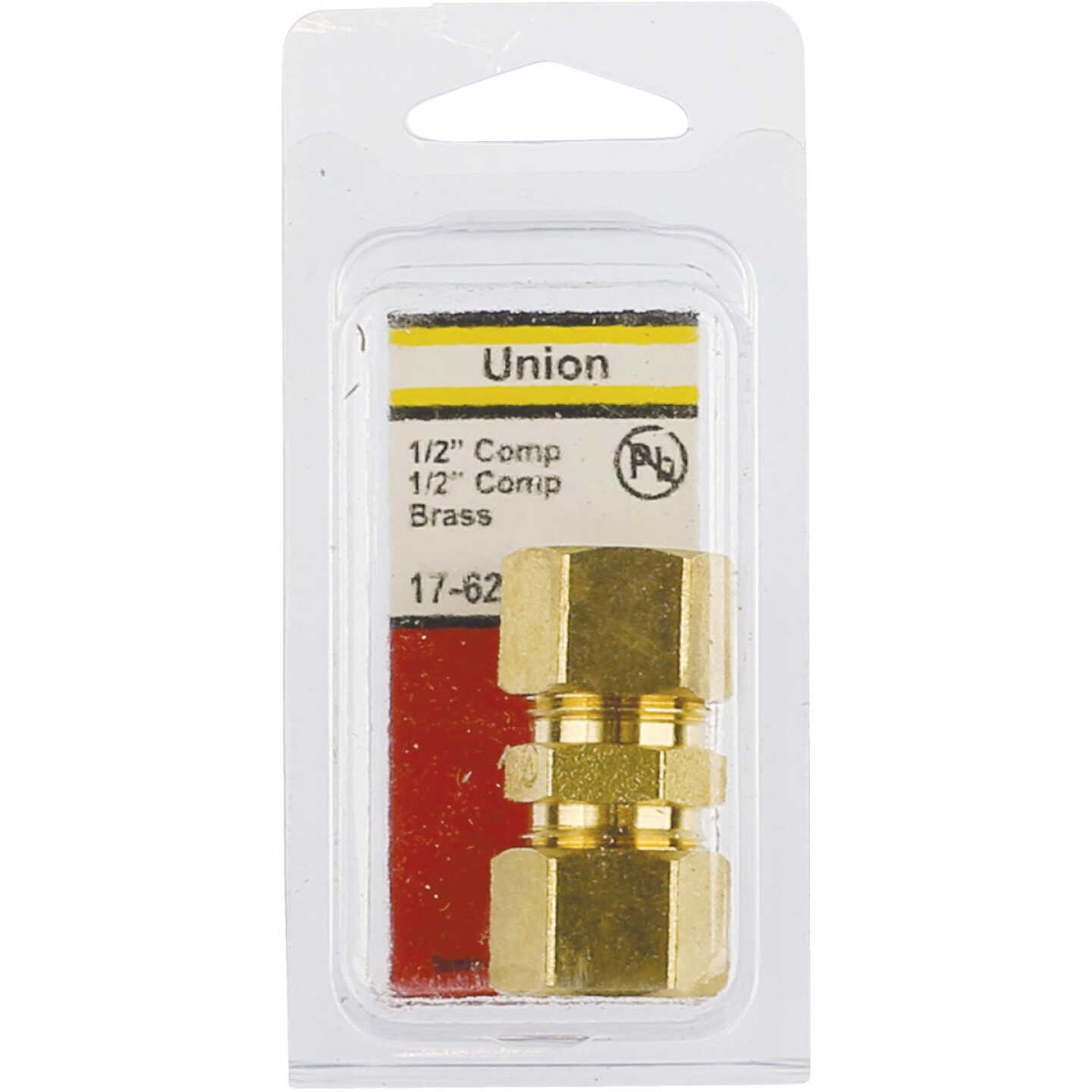 Lasco 1/2 In. x 1/2 In. Brass Compression Union Image 2