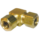 Lasco 3/8 In. 90 Deg. Compression Brass Elbow (1/4 Bend) Image 1