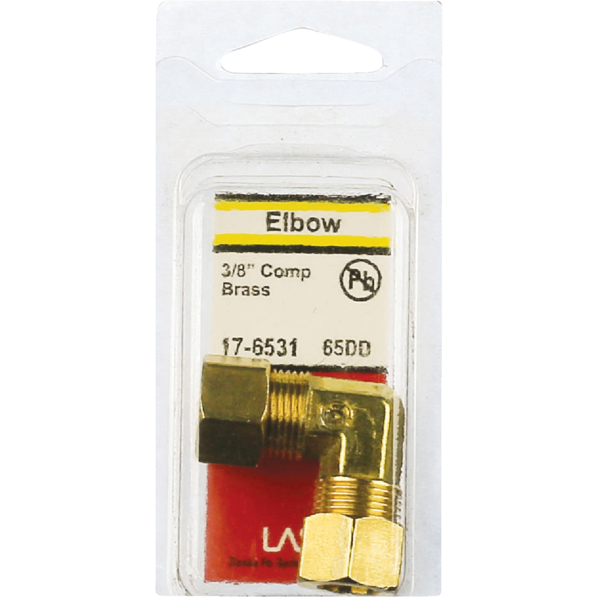 Lasco 3/8 In. 90 Deg. Compression Brass Elbow (1/4 Bend) Image 2