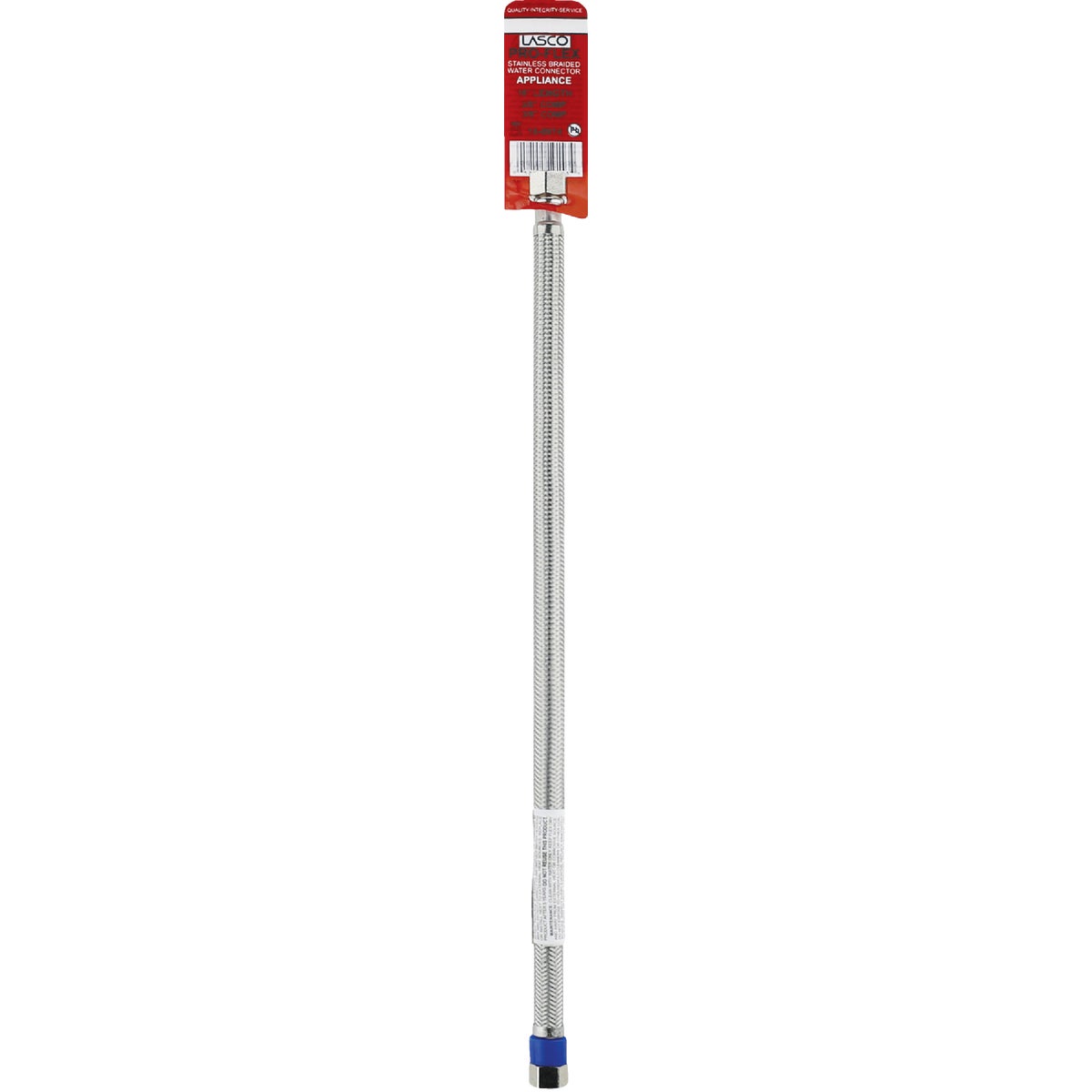 Lasco 3/8 In.C x 3/8 In.C x 16 In. L Braided Stainless Steel Flex Line Appliance Water Connector Image 2