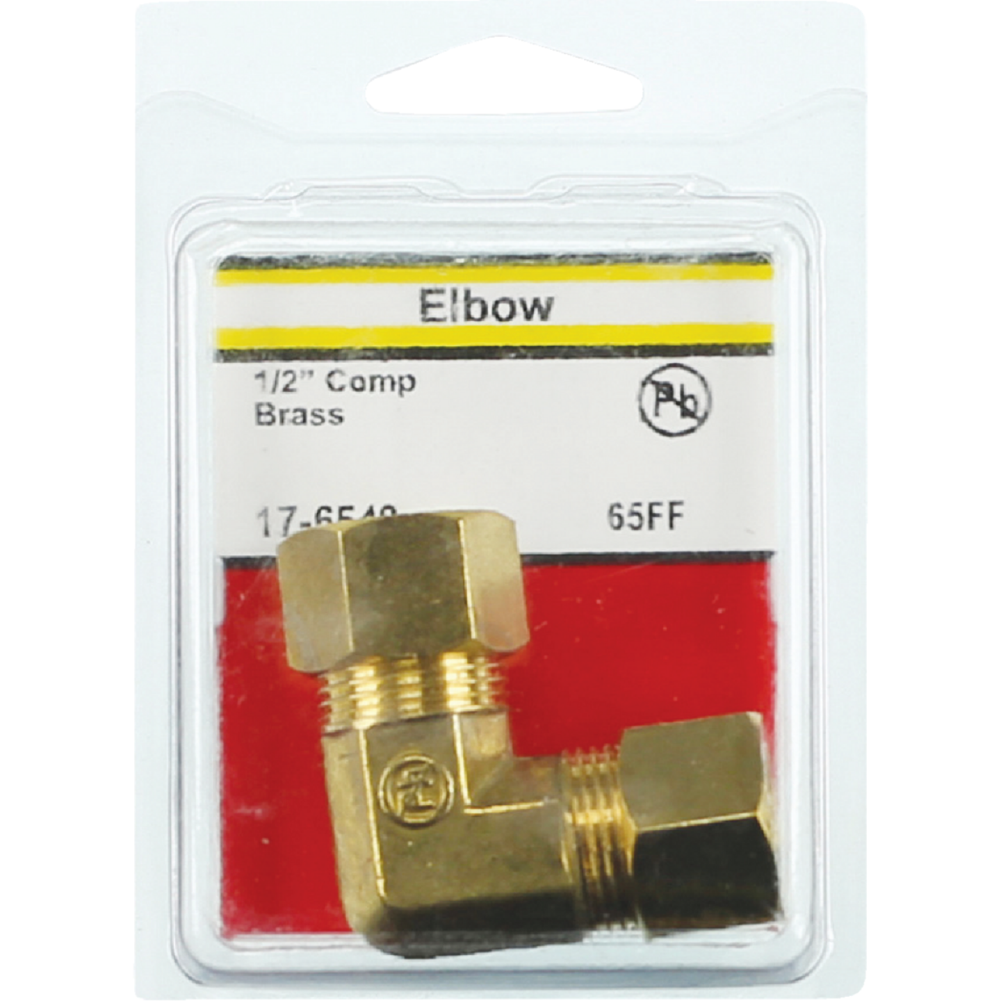 Lasco 1/2 In. 90 Deg. Compression Brass Elbow (1/4 Bend) Image 2