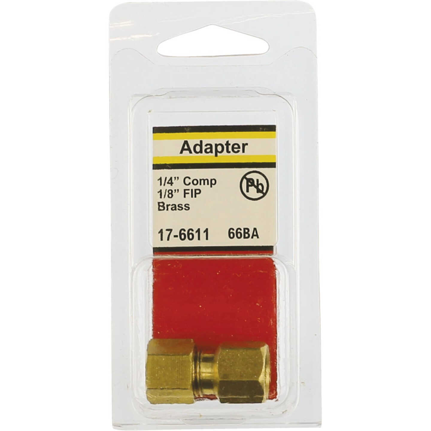 Lasco 1/4 In. C x 1/8 In. FPT Brass Compression Adapter Image 2