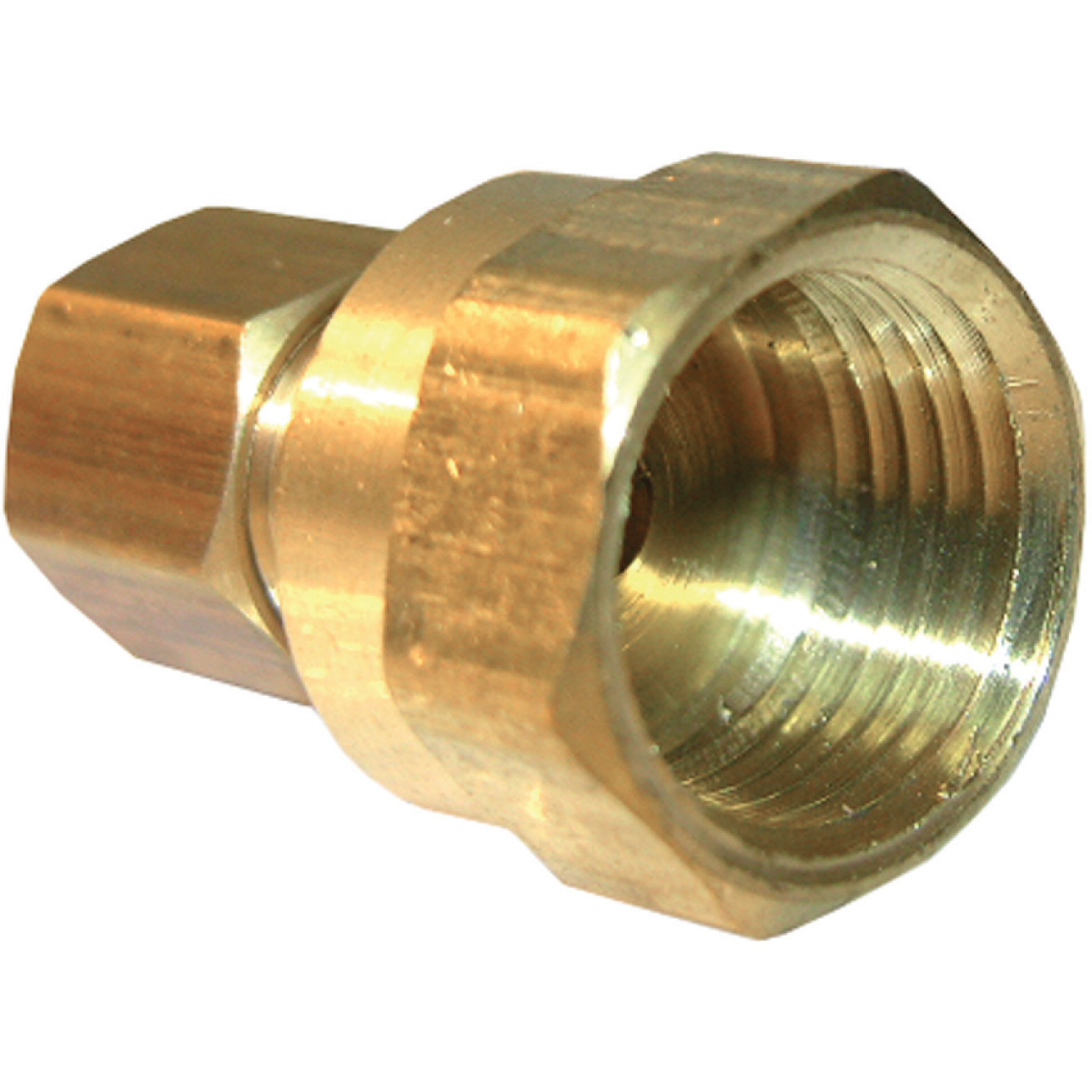 Lasco 1/4 In. C x 3/8 In. FPT Brass Compression Adapter Image 1