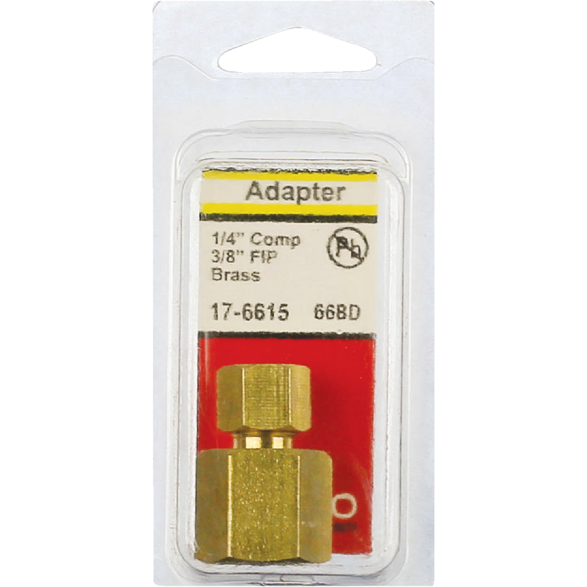 Lasco 1/4 In. C x 3/8 In. FPT Brass Compression Adapter Image 2