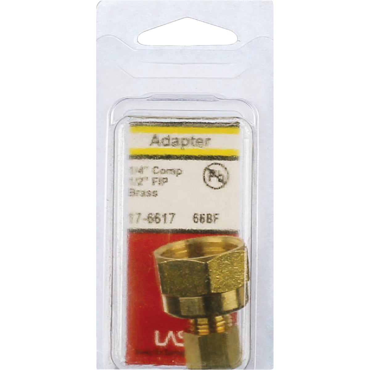 Lasco 1/4 In. C x 1/2 In. FPT Brass Compression Adapter Image 2