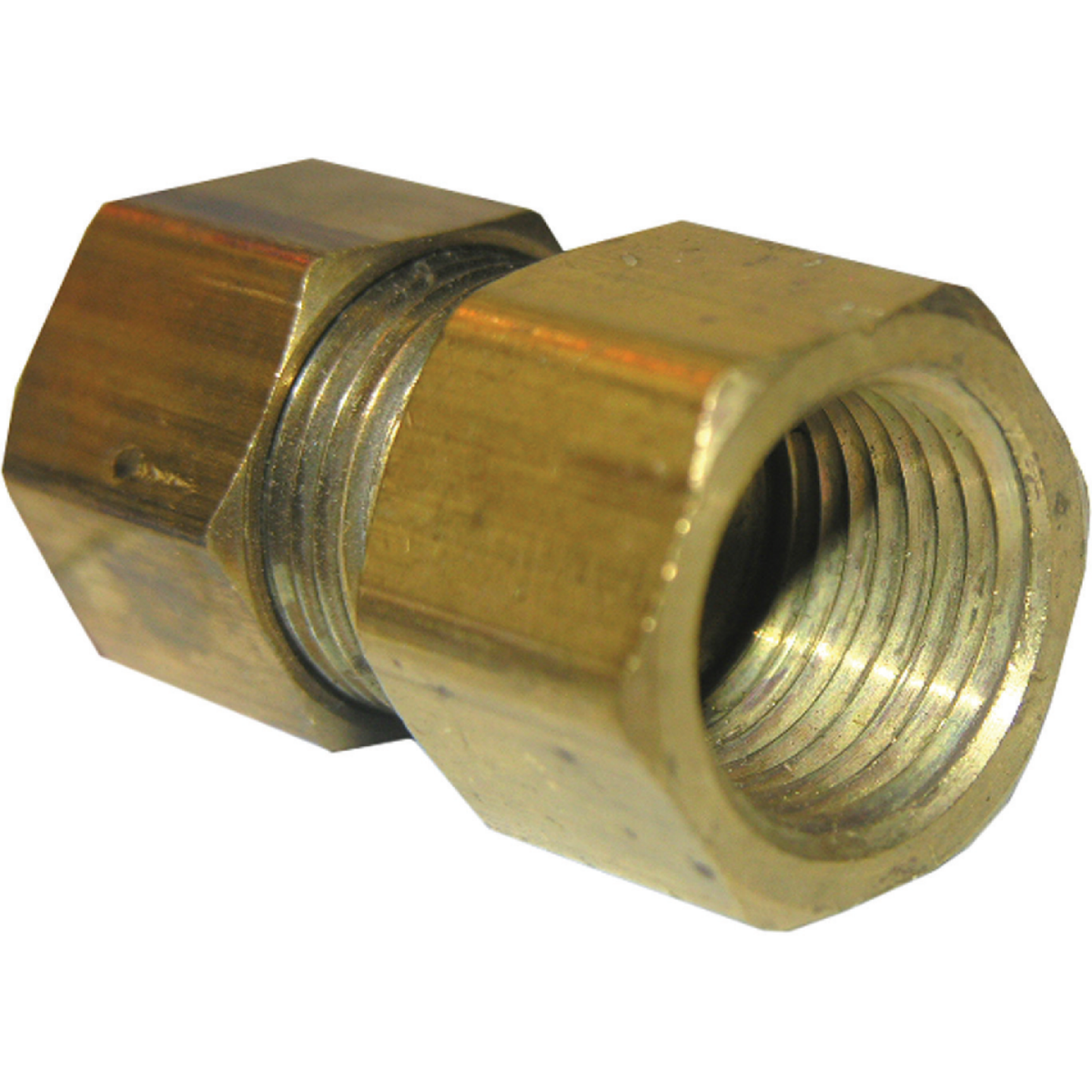 Lasco 1/2 In. C x 3/8 In. FPT Brass Compression Adapter Image 1