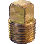 Lasco 1/8 In. MPT Brass Square Head Plug Image 1