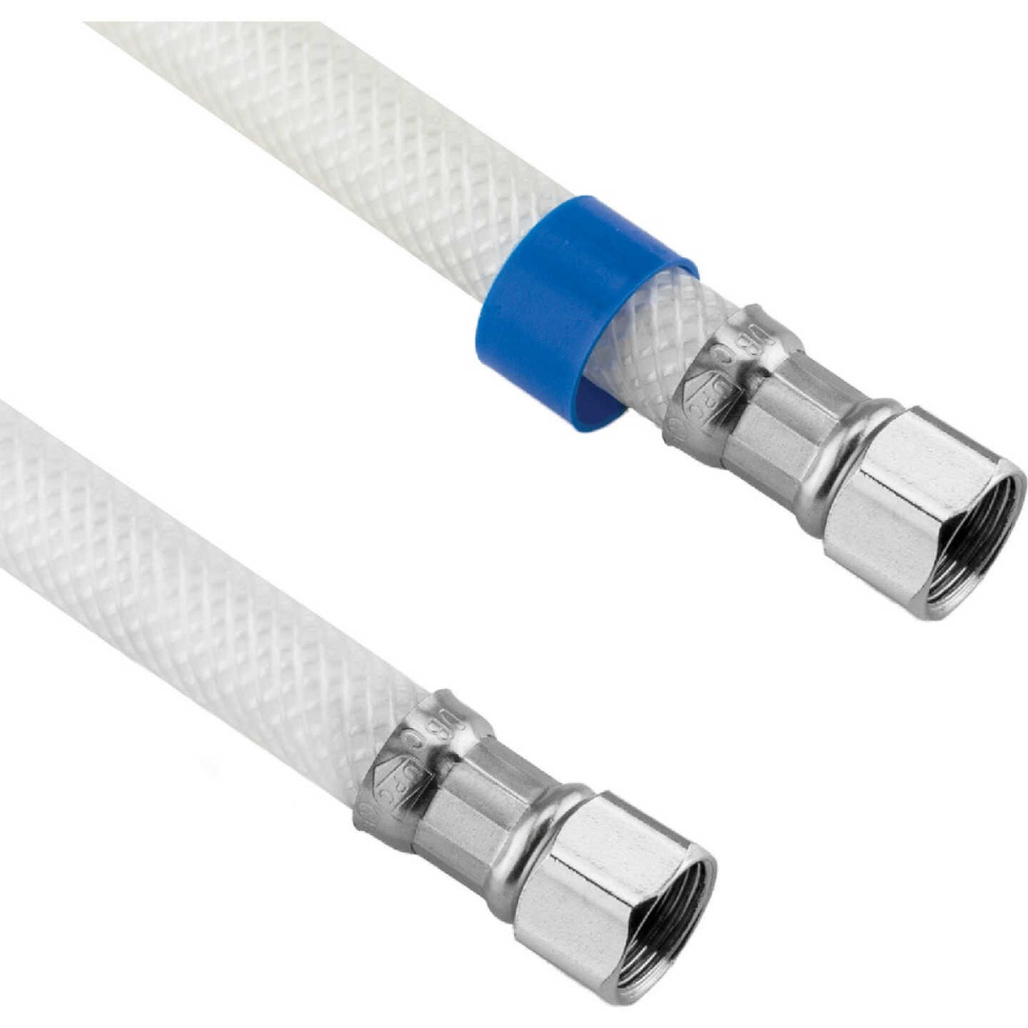 Lasco 3/8 In. C x 3/8 In. C x 48 In. L Braided Poly Vinyl Appliance Water Connector Image 1