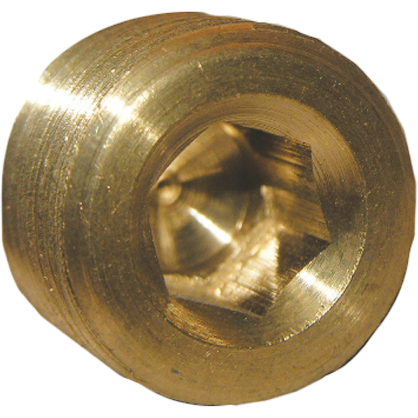 Lasco 3/8 In. MPT Brass Countersunk Plug Image 1