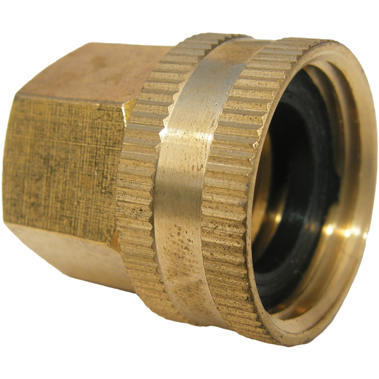 Lasco 3/4 In. FHT x 1/2 In. FPT Brass Adapter Image 1