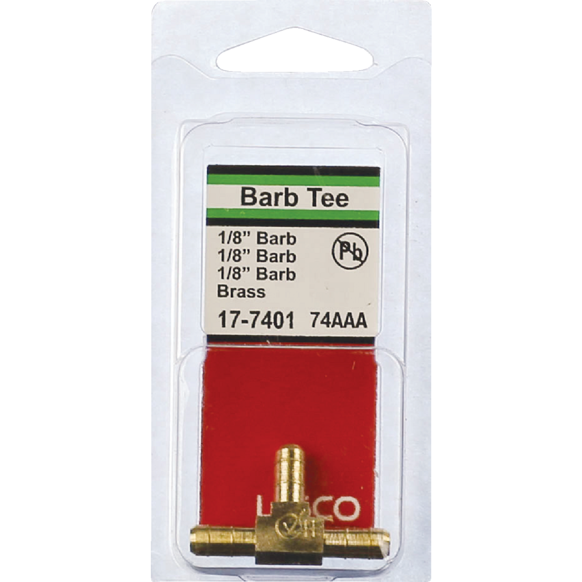 Lasco 1/8 In. Brass Hose Barb Insert Tee Image 2