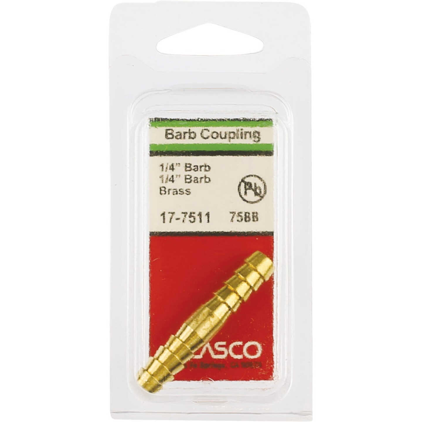 Lasco 1/4 In. Brass Hose Barb Coupling Image 2
